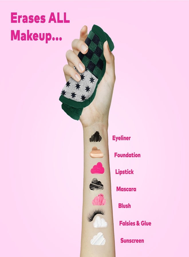 Makeup Eraser The Original MakeUp Eraser Mini PRO, Erase All Makeup With Just Water, Including Waterproof Mascara, Eyeliner, Foundation, Lipstick, Sunscreen and More! Harry Potter Slytherin, 1ct - Image 2